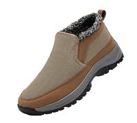 Herren Sportschuhe Laufschuhe Turnschuhe Sneaker Winter Men's Middle and Elderly Father Padded Thickened Warm Non Old Man Grandfather Cotton (Brown, 47) Weiss Sports & Outdoor Shoes Sport Schuhe
