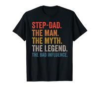 Herren Step-dad The Man The Myth The Legend The Bad Influence T-Shirt