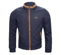 Herren Steppjacke mit Stehkragen Regular Fit H-058: Navy / S