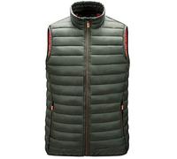 Herren Steppweste Mit Reißverschlusstaschen Einfarbige Daunenweste Winterweste Stehkragen Ärmellose Puffer Jacke Winterjacke Outdoor Leicht Wärmeweste Herren-Westen Herbst Winter Softshellweste