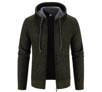 Herren-Strickjacke, Freizeitjacke, Kapuzenpullover, Mantel, langärmelig, Y2K, Hoodie, Baseballpullover, Jersey-Oberteile, 8929 Army Gn8, L