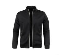 Herren Strickpullover Business Kragen Langarm Regular Fit L-4XL | Für Büro und Alltag, Business Look & Komfort, Ideal für Männer, 50% Polyester 50% Elasthan, Größen L bis 4XL(Black 3XL)