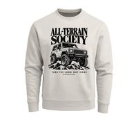 Herren Sweatshirt All Terrain Offroad Print Regular Fit - All Terain Society urban grey 3XL
