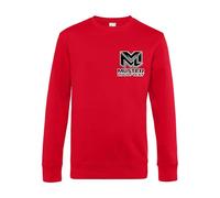 Herren Sweatshirt Baumwolle personalisierbar mit Logo oder Text, XXL, Red