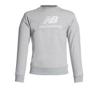 New Balance Herren Essentials Stacked Logo French Terry Crewneck in Grau, Cotton Fleece, Größe 2XL MT31538AG