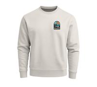 Herren Sweatshirt Mountain Brustprint Regular Fit - Sunset Summit urban grey 3XL