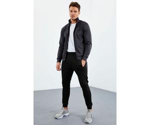 Herren Sweatshirt- und Hose-Set aus Scuba-Strick S