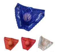 Herren T-Back Slip Ultraleicht Spitze Nahtlos Transparent M-2XL(Red L) | Ultraleichtes Material, nahtloses Design, atmungsaktiv, feuchtigkeitsableitend, ideal für Sommer