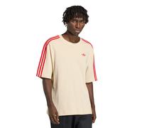 adidas Originals Oversize T-Shirt aus reiner Baumwolle in Beige, Größe XL