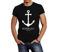 Herren T-Shirt Anker Nautical Sailor Segeln Slim Fit