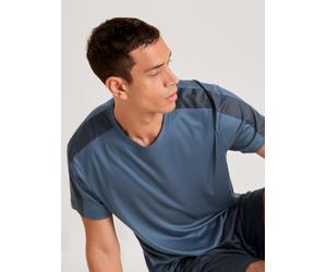 HERREN T-Shirt Blau XL