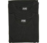 Herren T-Shirt - Doppelpack O-Neck, uni schwarz, XL