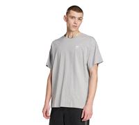 adidas Originals T-Shirt mit Label-Stitching in Hellgrau Melange, Größe L