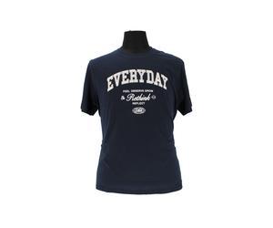 Herren T-Shirt EVERYDAY navy große Größen ? Baumwollshirt mit Print 5XL