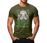 Herren T-Shirt für Jäger auf der Jagd: Adrenalin Wildschwein