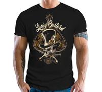 Herren T-Shirt für Rockabilly Racer Hot Rod Fans: Lucky Bastard