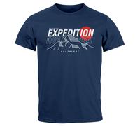 Herren T-Shirt Outdoor Berge Wandern Naturliebhaber Expedition Northlane Aufschrift Männer Printshirt Fashion Streetstyle