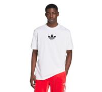 T-Shirt ADIDAS ORIGINALS "Oversize tee", Herren, Gr. S, schwarz-weiß (weiß, schwarz), Obermaterial: 100% Baumwolle, sportlich, Shirts (49134034-S) weiß, schwarz