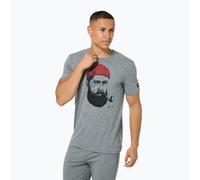 Super.Natural M SN Sailor Tee cashmere grey melange/jet black/high risk red (92F) S