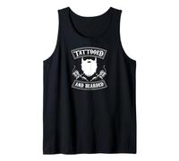 Herren Tätowiert und bärtig Tank Top