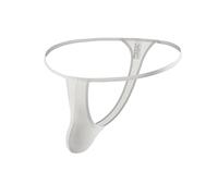 Herren Tanga Nachtwäsche Jockstrap Low Rise String Unterhose Höschen Einfarbig Laufhosen Transparent für Männer Strandshorts Sheer mit O-Ring Thong Stretch Sexy Funktionsunterhose G-String