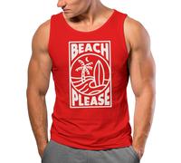 Herren Tank-Top Beach Please Surfing Surfboard Wave Welle Sommer Print Fashion Streetstyle Muskelshirt
