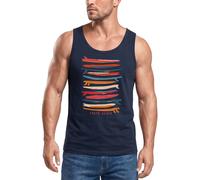 Herren Tank-Top Surfboards South Beach California USA Sommer Surfing Motiv Fashion Muskelshirt