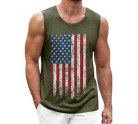 Herren Tank Tops Leicht Achselshirt Ärmellos Quick Dry Sport T-Shirt Laufen Fitness Atmungsaktiv Tankshirts Sommer Outdoor Funktionsshirt - Amerika Flagge USA Flag United States of America Vintage