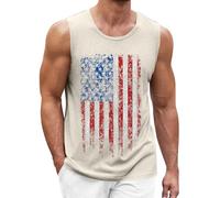 Herren Tank Tops Leicht Achselshirt Ärmellos Quick Dry Sport T-Shirt Laufen Fitness Atmungsaktiv Tankshirts Sommer Outdoor Funktionsshirt - Amerika Flagge USA Flag United States of America Vintage