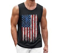 Herren Tank Tops Leicht Achselshirt Ärmellos Quick Dry Sport T-Shirt Laufen Fitness Atmungsaktiv Tankshirts Sommer Outdoor Funktionsshirt - Amerika Flagge USA Flag United States of America Vintage