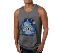 Herren Tank Tops Lustige Grafik Strand Sommer Tank Top Herren Tanktop Kleidung Sportunterhemden Compression Shirts Sport Oberteil Lässig Uv Shirt Ärmelloses Shirt