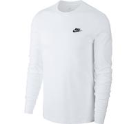 Herren Tennis-Langarm-T-Shirt Nike Sportswear Club Tee LS - Weiß (XXL)