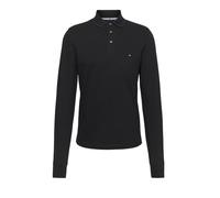 Herren Tennis-Langarm-T-Shirt Tommy Hilfiger 1985 Slim Long Sleeve - black - Schwarz (S)