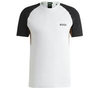Herren Tennis-T-Shirt BOSS Active Colour Blocked - Weiß (M)