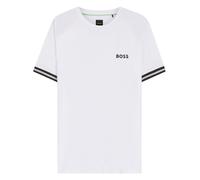 BOSS Active Slim-Fit T-Shirt mit Tennisball-Prägung - Style TS_TOC Serve 2, 50559207 Weiß M