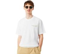 Lacoste Embroidered Cotton Tee men Shortsleeves white in Größe:XL