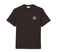 Herren Tennis-T-Shirt Lacoste Multi Print Jersey - brown - Braun (XL)