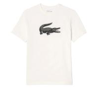 Herren Tennis-T-Shirt Lacoste SPORT 3D Print Crocodile Breathable Jersey - white - Weiß (S)