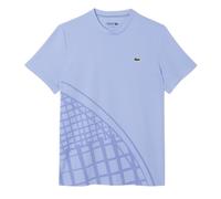 Herren Tennis-T-Shirt Lacoste Ultra Dry Printed - purple - Lila (XL)