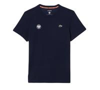 Herren Tennis-T-Shirt Lacoste Ultra-Dry Sport Roland Garros Edition - midnight blue - Blau (XL)