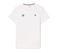 Herren Tennis-T-Shirt Lacoste Ultra-Dry Sport Roland Garros Edition - white - Weiß (XL)