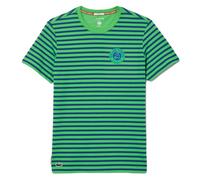 Herren Tennis-T-Shirt Lacoste Unisex Ultra-Dry Sport Roland Garros Edition - navy blue/green - Grün (XS)