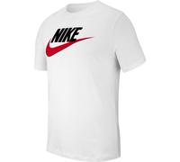 Nike T-Shirt Sportswear Icon Futura AR5004-100 Herren Weiß/Schwarz/University Red Größe L