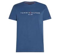 Tommy Hilfiger T-Shirt Herren Slim Fit Kurzarm Rundhals Baumwolle blau, XXL