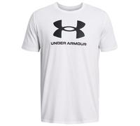 Herren Tennis-T-Shirt Under Armour Men's Logo Short Sleeve - Weiß (M)