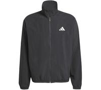 Herren Tennisjacke Adidas Essentials With Small Logo - black/white - Schwarz (XL)