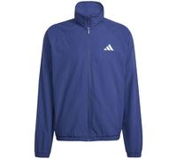 Herren Tennisjacke Adidas Essentials With Small Logo - dark blue/white - Blau (M)