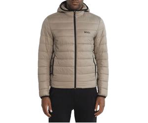 Herren Tennisjacke BOSS x Matteo Berrettini Water-Repellent Puffer With Branded Trims - light/pastel green - Beige (XXL)