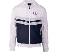 Herren Tennisjacke EA7 Man Woven Blouson - navy blue - Weiß, Blau (M)