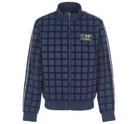 Herren Tennisjacke EA7 Man Woven Bomber - blue check - Blau (L)